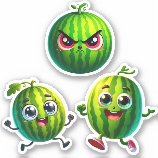 happy and angry watermelons (Front)