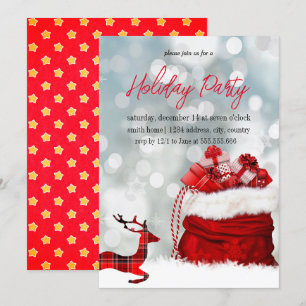 Happy and blessed Christmas celebration in your ho Invitation