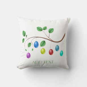 Happy and blessed Easter Throw Pillow