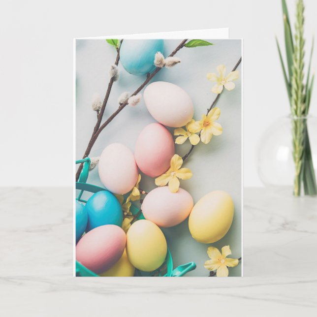 **HAPPY AND BLESSED EASTER WISHES** CARD (Front)