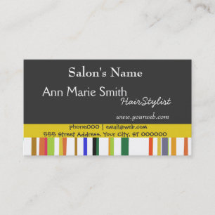 Happy and Cute Salon Barber Appointment Card