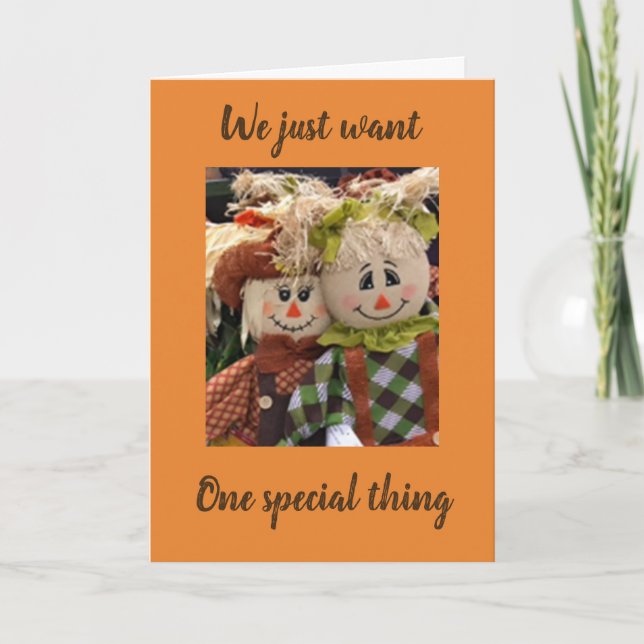 HAPPY AND FUN THANKSGIVING TO YOU CARD (Front)