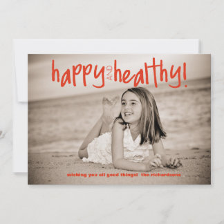 Happy and Healthy Red with Back Photo