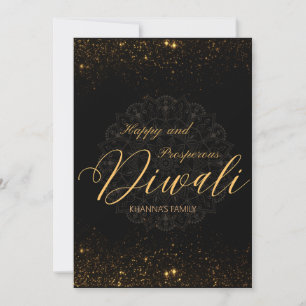 Happy and prosperous Diwali customisable  Holiday Card