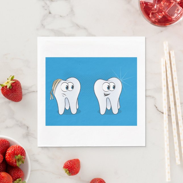 Happy And Sad Teeth Napkins (Creator Uploaded)