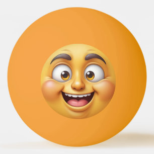 Happy Angry Emojis Ping Pong Ball