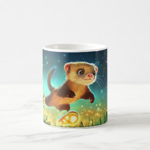 Happy Animal Cartoon Style Vibrant Cute Colorful Coffee Mug