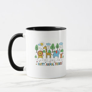 Happy Animal Friends Mug