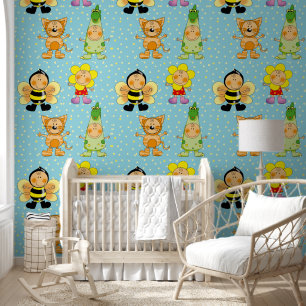happy animals kids wallpaper