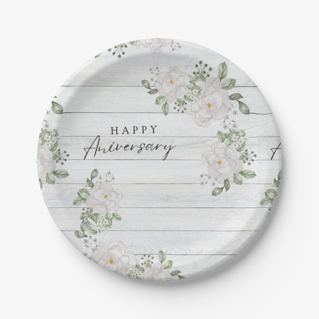 HAPPY ANIVERSARY PAPER PLATE (Front)