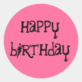 Happy Anniversaire stickers texte esquissé