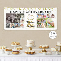 Happy Anniversary 18 Photo Collage Custom