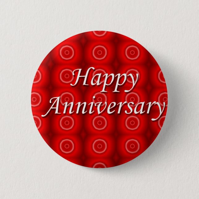 Happy Anniversary 2 Inch Round Button (Front)