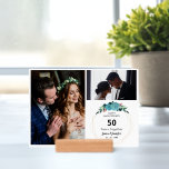 Happy Anniversary 50 Years Together | 2 Photos<br><div class="desc">Happy Wedding Anniversary With Custom 2 Photos & Couple's Names</div>
