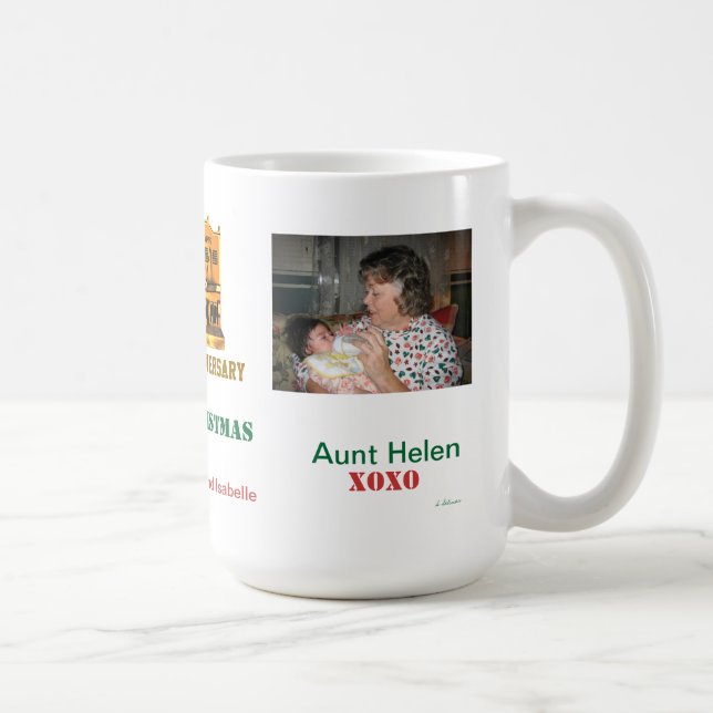 Happy Anniversary 50th and Merry Christmas Mug (Right)