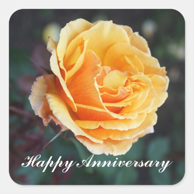 Happy Anniversary About Face Rose #3 Stickers (Front)