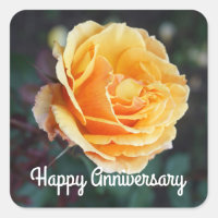 Happy Anniversary About Face Rose #3 Stickers