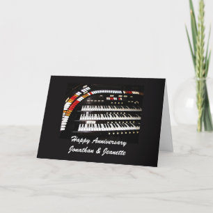 Happy Anniversary, Ancient Organ, Greeting  Card
