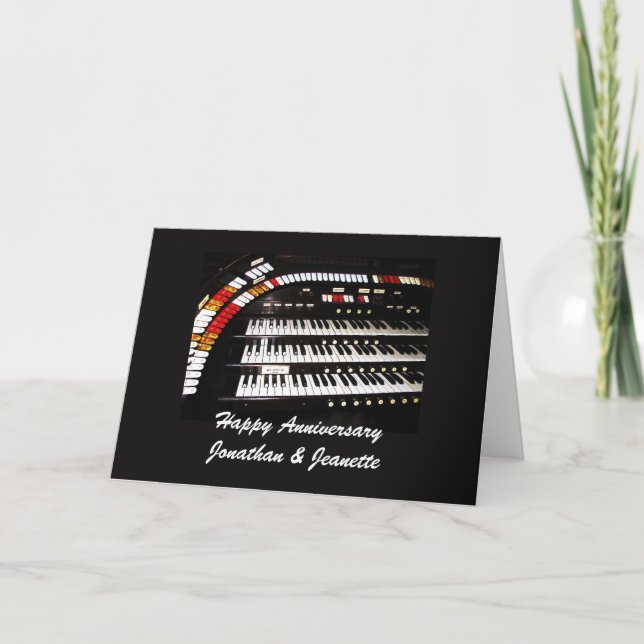 Happy Anniversary, Ancient Organ, Greeting  Card (Front)