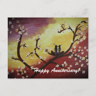 Happy Anniversary Art Postcard