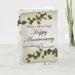 Happy Anniversary as you Celebrate 65 Years Togeth Card<br><div class="desc">Floral Anniversary Card</div>