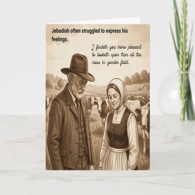 Happy Anniversary Awkward Feelings Card (Front)