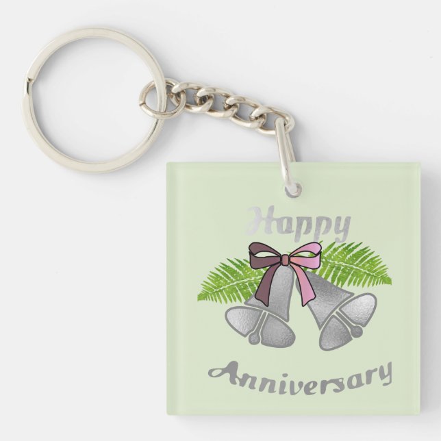 Happy Anniversary Bells: Keychain (Front)