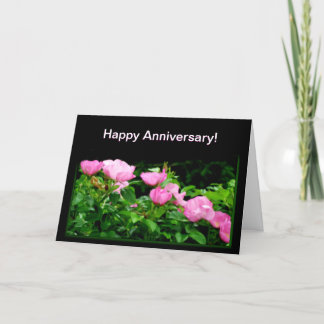 Happy Anniversary-Black Rose Trail Card