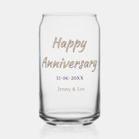 happy anniversary brown grey name date couple mode
