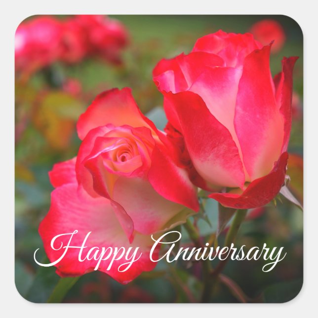 Happy Anniversary Cherry Parfait #4-2 Stickers (Front)