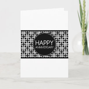 Happy Anniversary (cinderStripe) Card