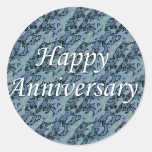 Happy Anniversary Classic Round Sticker