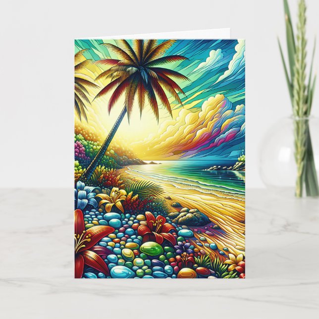 Happy Anniversary | Coastal Beauty Card (Front)