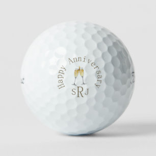 Happy Anniversary Custom Titleist Pro VI Golf Balls
