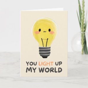 Happy Anniversary Cute Funny Simple Light Card