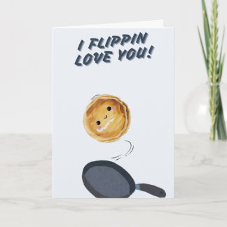 Happy Anniversary Cute Funny Simple Pancake Card