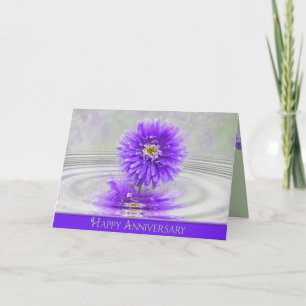 Happy Anniversary Dahlia Card