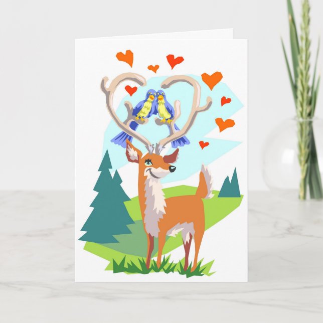 Happy Anniversary Deer Card (Front)