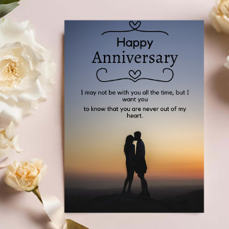 Happy Anniversary Foil Holiday Card