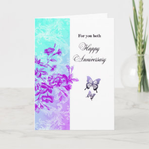 Happy Anniversary  For Both (purple) Card