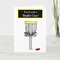 Happy Anniversary, Funny Disc Golfer Basket Case
