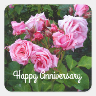 Happy Anniversary Gene Boerner Rose #3 Stickers