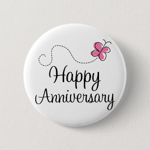 Happy Anniversary Gift 2 Inch Round Button