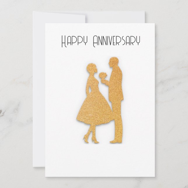 Happy Anniversary Greeting Card (Front)