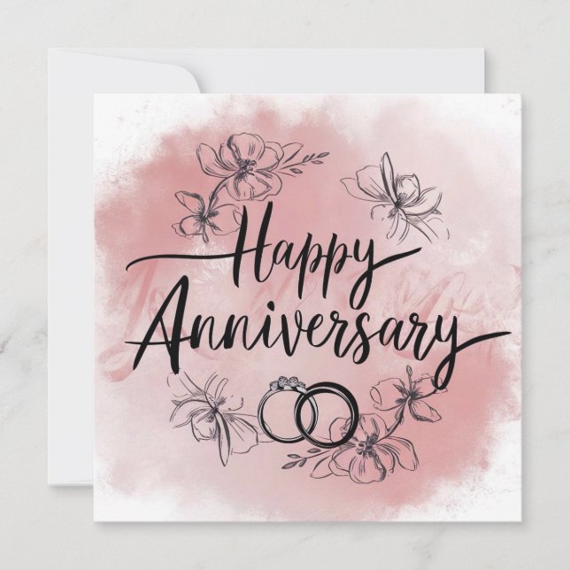 Happy Anniversary Holiday Card (Front)