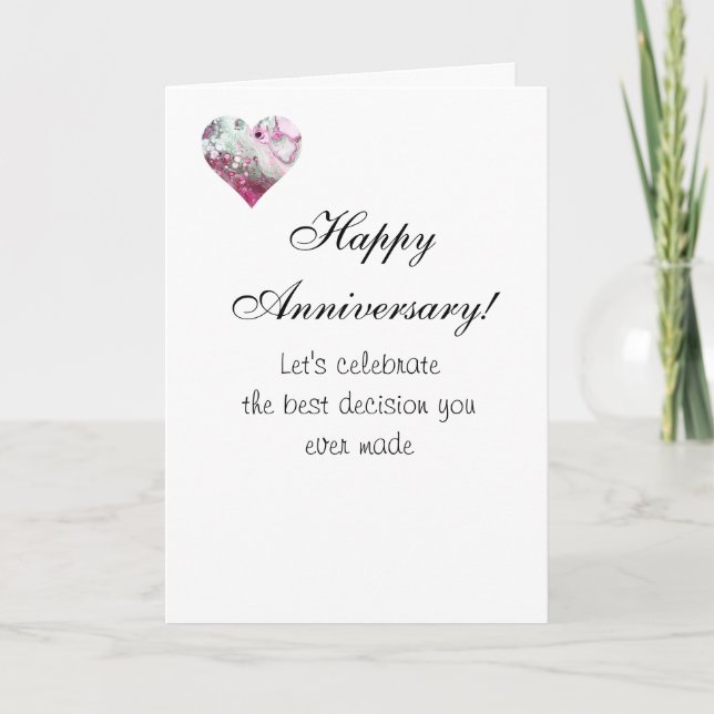 Happy Anniversary Humour Funny Card Love (Front)