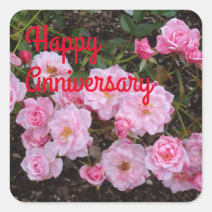 Happy Anniversary Jeanne LaJoie Rose #1 Stickers