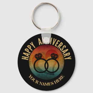 happy anniversary keychain