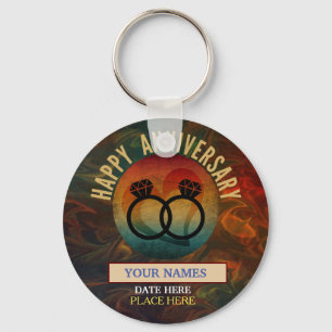 happy anniversary   keychain