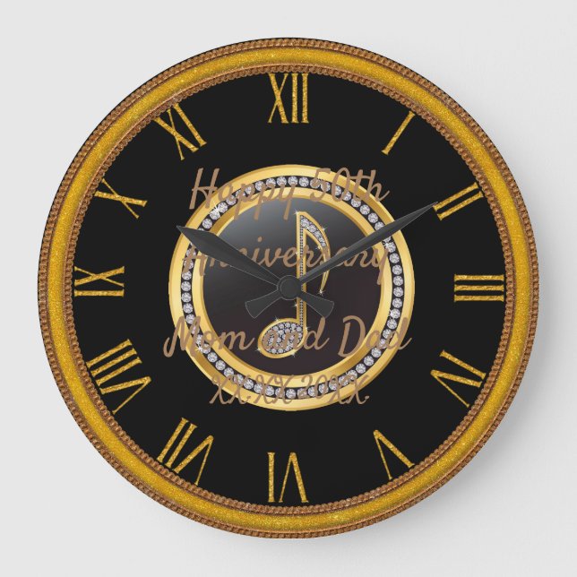 Happy anniversary large clock (Front)